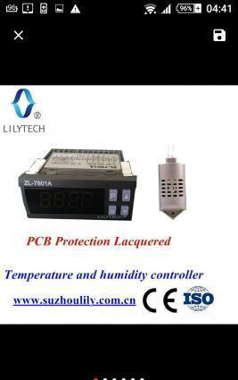 Inkubator ucun her seyi idare eden controller. Temperaturu ve nemisliy