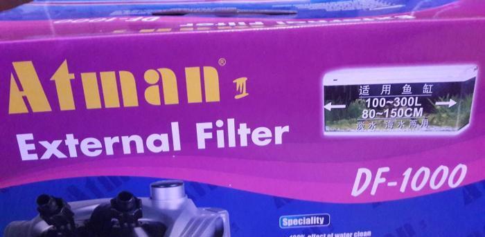Atman df-1000 dış filtre 100 - 300 litrelik tatlı ve tuzlu su