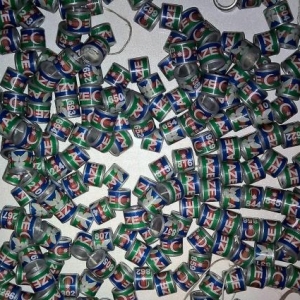 1-100 qeder metal reqemli üzükler ölcüsü 8 mm