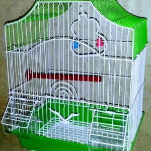 Iri qefes satilir. Su qabi , yem qabi,   papuqay  durmasi ucun cubuq v