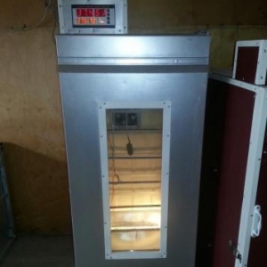 inkubator. 500 yumurta tutumludur. butun inkubatorlarimiz kimi bundada