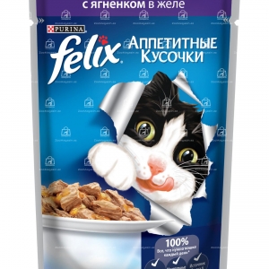 Felix аппетитные кусочки с ягненком в желе